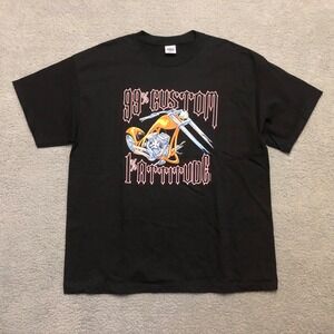 Vintage The Big Bike Shop Columbus Ohio Motorcycle T-Shirt Black XL Chopper